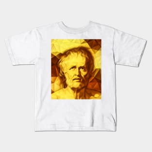 Lucius Annaeus Seneca Golden Portrait | Lucius Annaeus Seneca Artwork 9 Kids T-Shirt